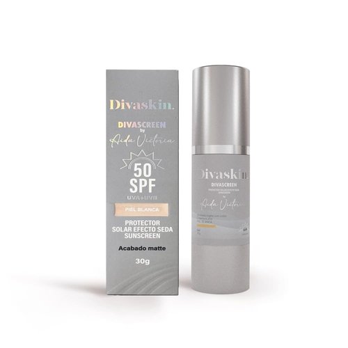 Divascreen By Divaskin Tinted Sunscreen SPF 50 | Broad Spectrum UVA/UVB Protection, Hydrating & Lightweight, Multiple Shades Available