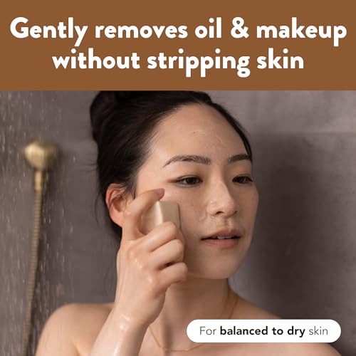 Ethique Gentle Solid Face Cleanser for Balanced to Dry Skin - Bliss Bar - Plastic-Free, Vegan, Cruelty-Free, Eco-Friendly, 3.88 oz (Pack of 1)