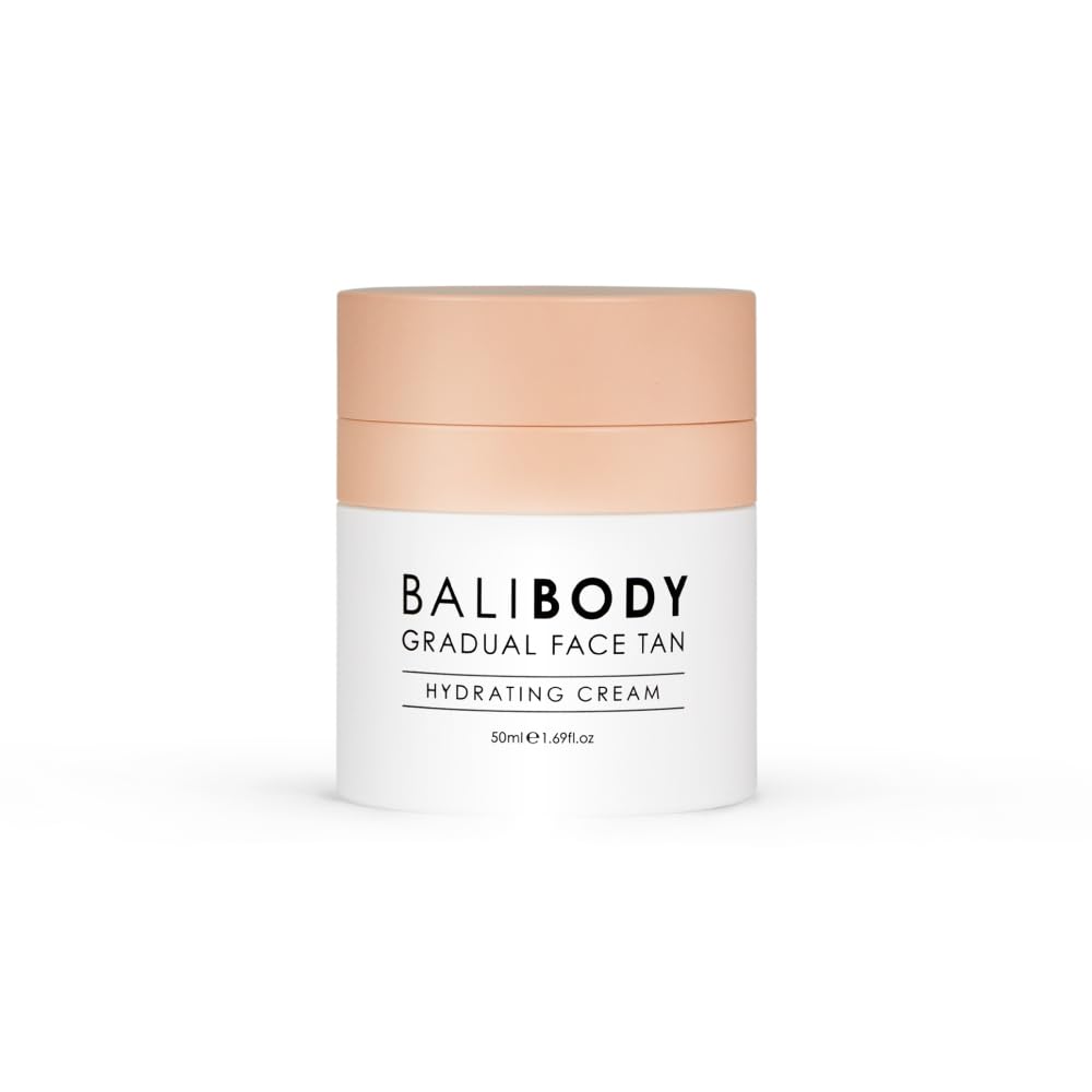 Bali Body Gradual Face Tan - Daily Moisturizer for Natural Bronze Glow | Anti-Aging Hydrating Cream | Vegan & Cruelty-Free (50 ml)