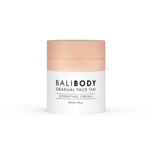 Bali Body Gradual Face Tan - Daily Moisturizer for Natural Bronze Glow | Anti-Aging Hydrating Cream | Vegan & Cruelty-Free (50 ml)