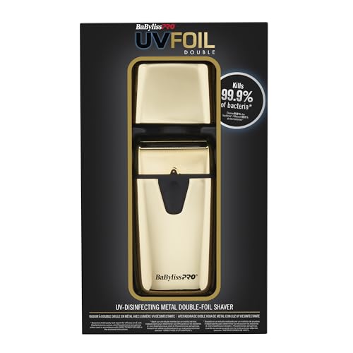 BaBylissPRO Gold UV-Disinfecting Double Foil Shaver