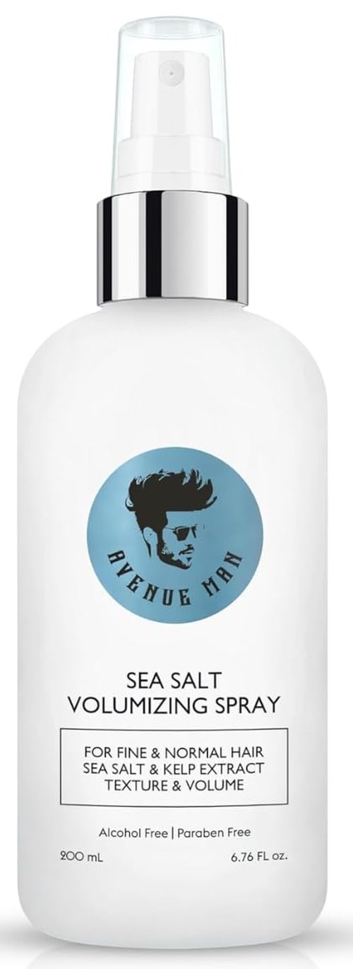 Avenue Man Volumizing Sea Salt Spray - Lightweight Paraben & Sulfate-Free Hair Spray for Men - 6.76 oz
