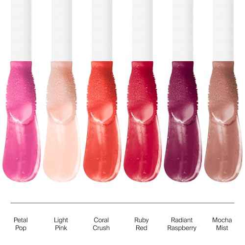 Neutrogena Hydro Boost Tinted Lip Oil with Hyaluronic Acid, Designed to Hydrate & Nourish While Providing a Luxurious Pop of Color for Fuller-Looking Lips, Light Pink, .2 fl. oz