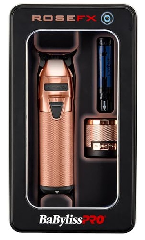 BaBylissPRO FXONE ROSEFX All Metal Trimmer with Interchangeable Battery