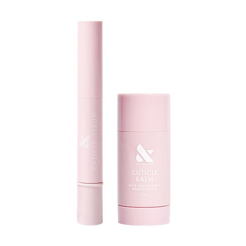 Olive & June Cuticle Hydration Set - Mini Serum & Nourishing Balm with Hyaluronic Acid | Vegan & Cruelty-Free