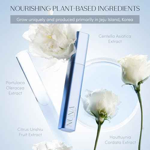 NUNA Eyelash Growth Support Serum 6ml ? Eye Lash and Eyebrow Enhancing Serum for Women & Men with Biotin - Korean Multi Peptide & Natural Extracts ? Promotes Fuller and Longer Lashes - 6 Month Supply