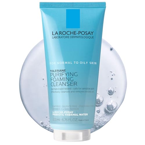 La Roche-Posay Toleriane Purifying Foaming Facial Cleanser, Oil Free Face Wash for Women & Men with Niacinamide + Ceramides, Pore Cleanser Safe For Sensitive Skin, Won’t Dry Out Skin, Soap Free, 400ml