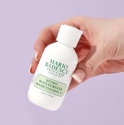 Mario Badescu Hydro Face Moisturizer with Vitamin C for Combination and Sensitive Skin | Lightweight Facial Cream for Men & Women | Moisturizing Skincare with Vitamin E, 2 Fl Oz