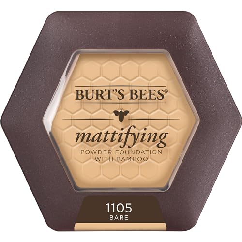 Burt’s Bees 100% Natural Mattifying Powder Foundation, Bare - 0.3 Ounce