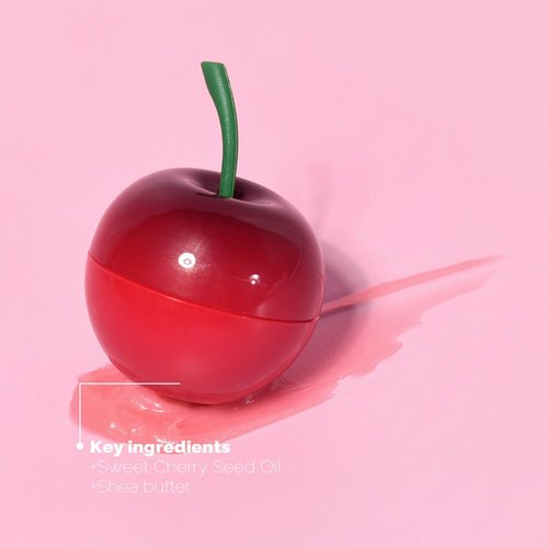 PRETTYSKIN Korean Vegan Lip Balm - Hydrating, Smooth Texture | 0.31oz (9g) Cherry Flavor