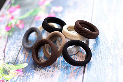 Burlybands Large Hair Ties for Thick, Heavy or Curly Hair - Non-Slip, Non-Damage, Seamless Women's Ponytail Scrunchies - Blonde, 3 Pcs