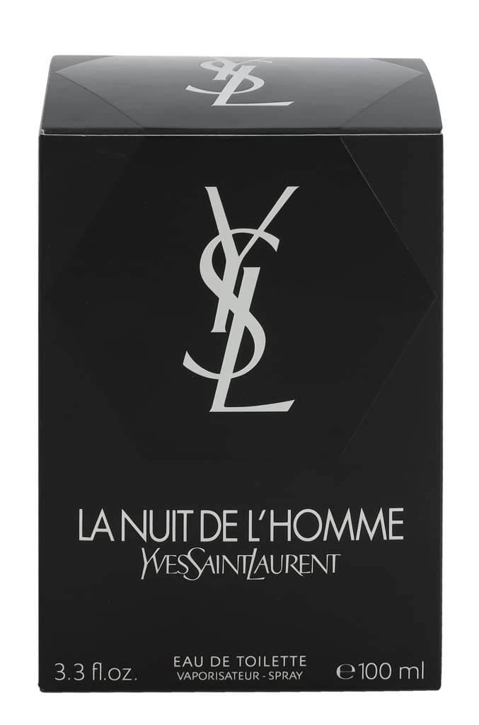 Yves Saint Laurent La Nuit De L'Homme EDT Spray for Men - 3.3 oz | Captivating & Elegant Fragrance