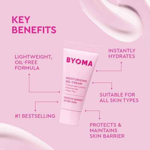 BYOMA Star Power Duo (2-Piece Kit) - Skincare Gift Set with Hydrating Serum 15mL & Moisturizing Gel Cream 15mL - Skin Barrier Repair Face Serum & Moisturizer