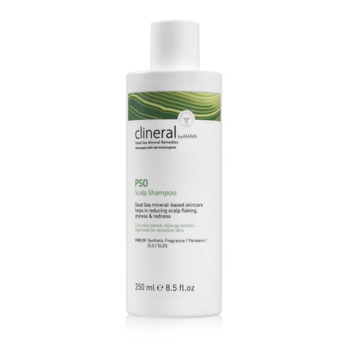 AHAVA Clineral Pso Scalp Shampoo - Gentle Formula to Alleviate Dryness & Irritation | 8.5 Fl. Oz