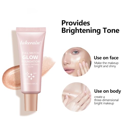 Natural Glow Illuminator Glotion - Glowing, Moisturizing, Lightweight Base, Multi-Purpose - Hydrating & Illuminating Makeup Highlighter for Radiant, Sun-Kissed Look (#1 Fair, 1.35 Fl Oz (Pack of 1))