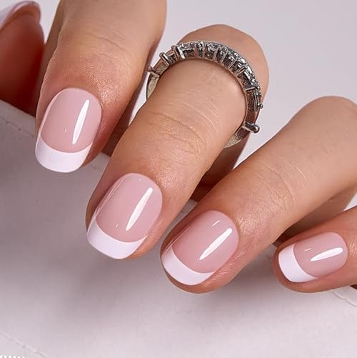 CurvLife Soft Gel Oval Press-On Nails Short Kit, Reusable Fake Nails with Glue & Adhesive Tabs, 30PCS Salon-Quality Stick-On Nails for At-Home Manicure (Berry Prism)