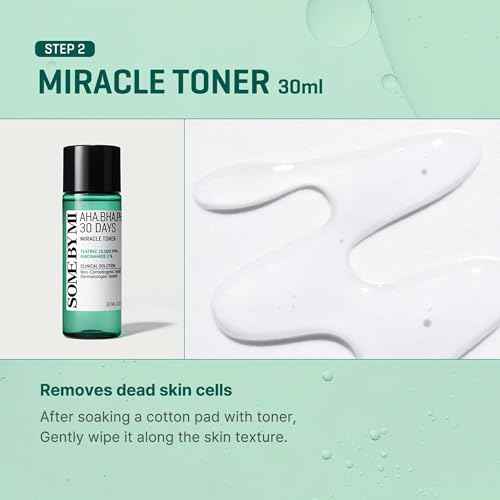 SOME BY MI AHA BHA PHA 30Days Miracle AC SOS Kit - Toner 1.01Oz, Serum 0.33Oz, Cream 0.7Oz, Foam 1.01Oz - Mild Exfoliating Daily Skin Care Set - Skin Wastes, Sebum, Oiliness Care - Korean Skin Care