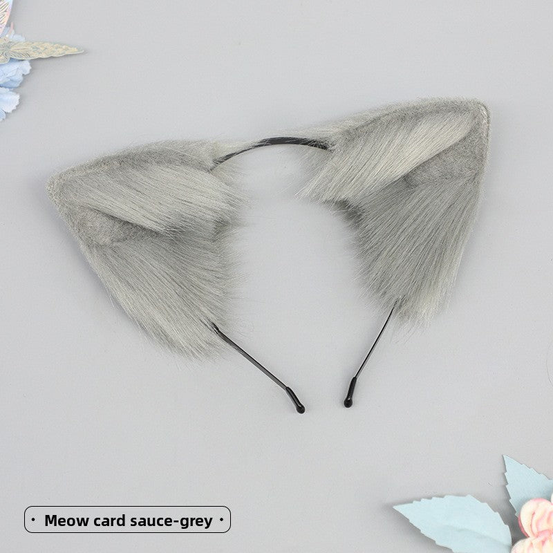 Simulated animal ear hair accessory