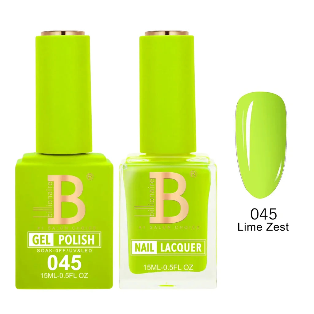Matching Gel & Lacquer Nail Polish Duo Set - Multiple Colors