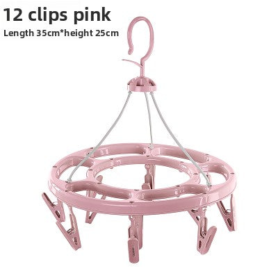 Windproof Clothes Drying Rack with Plastic Clips
