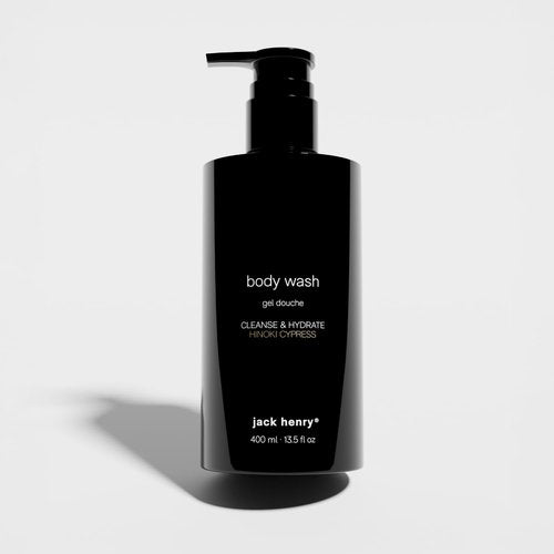 Jack Henry Body Wash for Men – Salicylic Acid & Mandelic Acid Exfoliating Cleanser – Microbiome Balancing, Skin Smoothing – Sulfate-Free, Paraben-Free – Natural Botanical Fragrance – 13.5 oz
