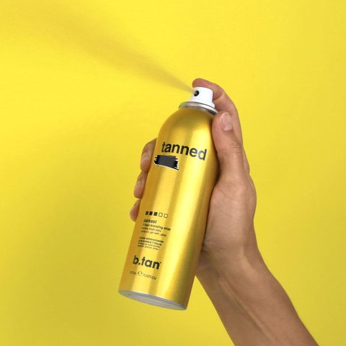 b.tan Self Tanner Bronzing Mist - Fast 1 Hour Express Sunless Tanning Spray for Dark Glow, 7 Fl Oz