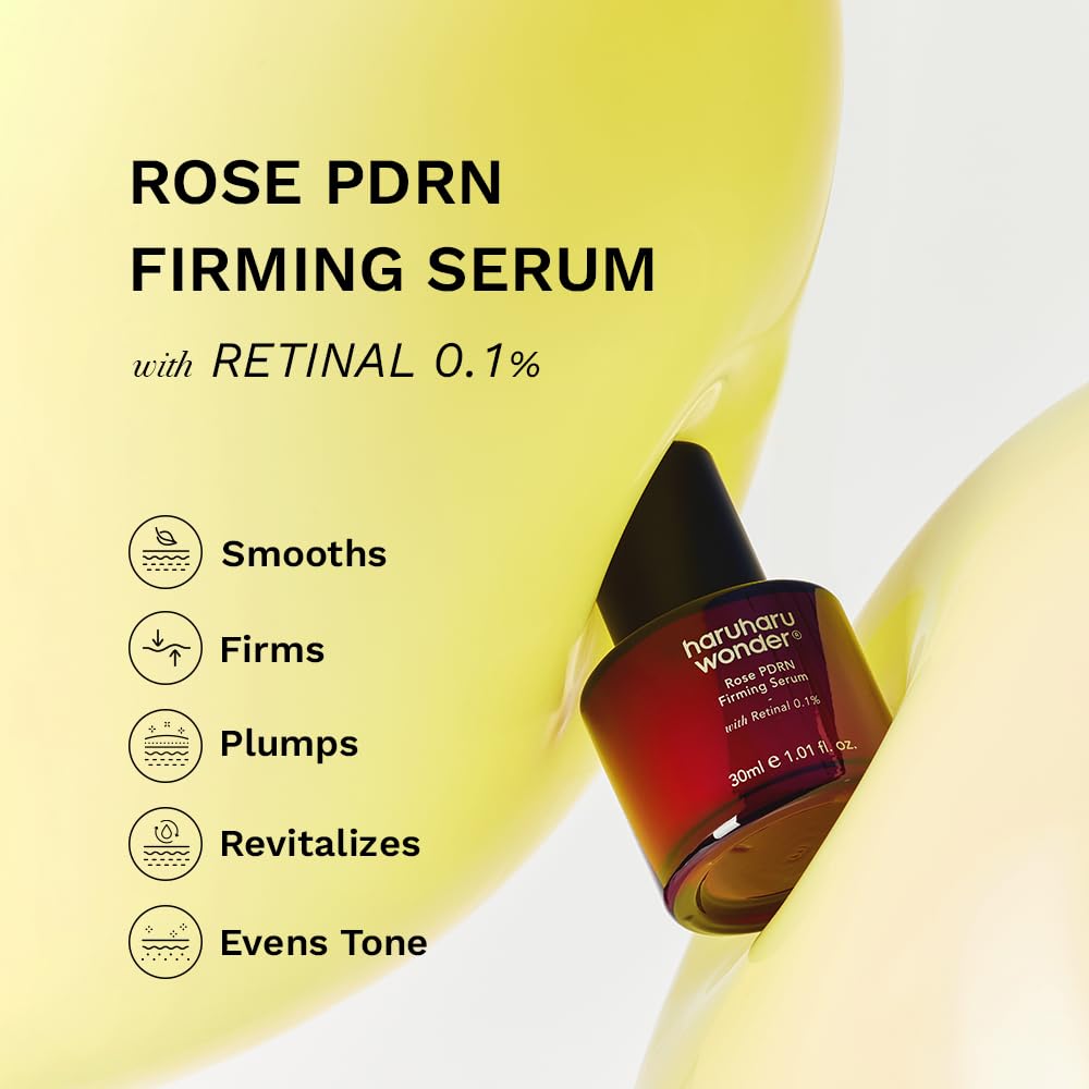 Haruharu Wonder Rose PDRN Firming Serum - Boost Collagen & Minimize Fine Lines | 1.01 fl. oz, Vegan, Fragrance-Free