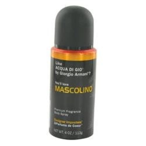 PARFUMS DE COEUR Mascolino Body Spray for Men - 4 oz Long-Lasting Fragrance
