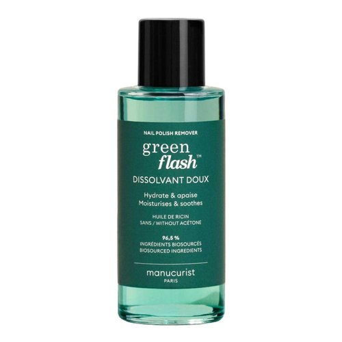 Manucurist Green Flash Gel Nail Polish Remover - Effective Plant-Based & Acetone-Free - 3.38 fl oz