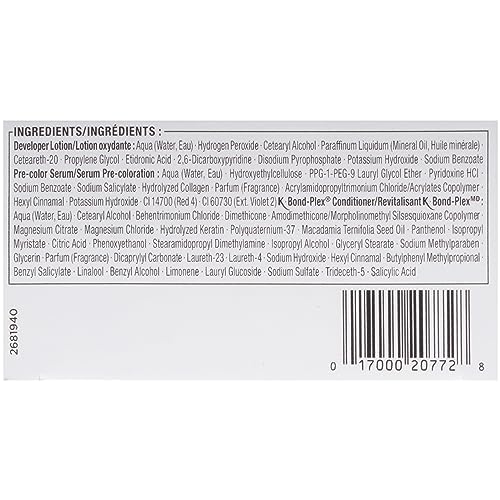 Schwarzkopf Keratin Color Permanent Hair Color Cream, 4.68 Dark Auburn, 1 Kit