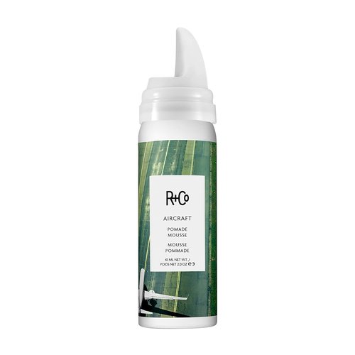 R+Co Aircraft Pomade Mousse - Lightweight Hair Styling Foam for Texture & Volume | Vegan & Cruelty-Free | 2 Fl Oz Travel Size