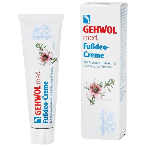 GEHWOL Med Deodorant Foot Cream - Refreshing Relief for Tired Feet | 2.6 Ounce Tube