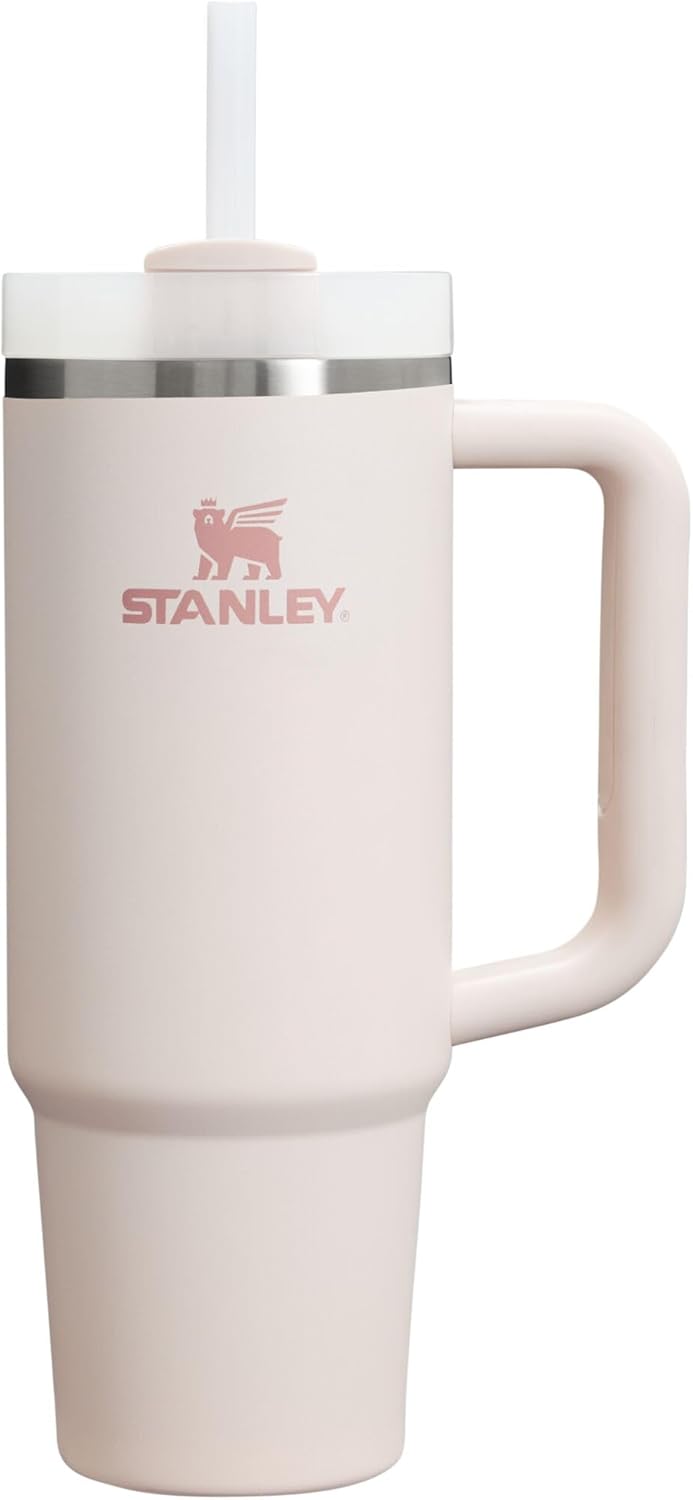 STANLEY Quencher H2.0 Tumbler - 30 oz Insulated Stainless Steel Cup with Handle & Straw | Rose Quartz 2.0