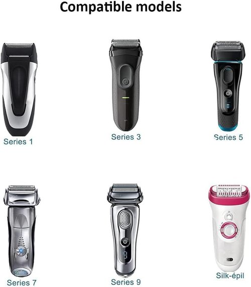 Braun Charger Replacement - Compatible with Series 1, 3, 5, 7, 9 Shavers | 12V 400mA Charging Cord