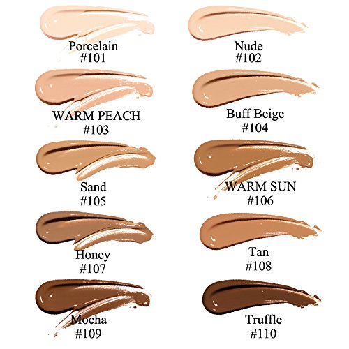 Skiennix Flawless Soft Matte Liquid Foundation - Full Coverage Oil Control Makeup | 109 Mocha