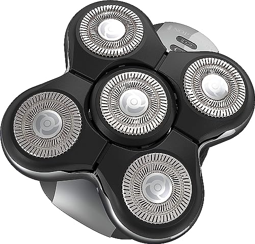 Bundle of Remington Balder Pro Head Shavers for Bald Men, Cordless Shaver, 100% Waterproof for Wet & Dry Shaving, Black + Balder Pro Head Rotary Shaver Head Replacement Assembly