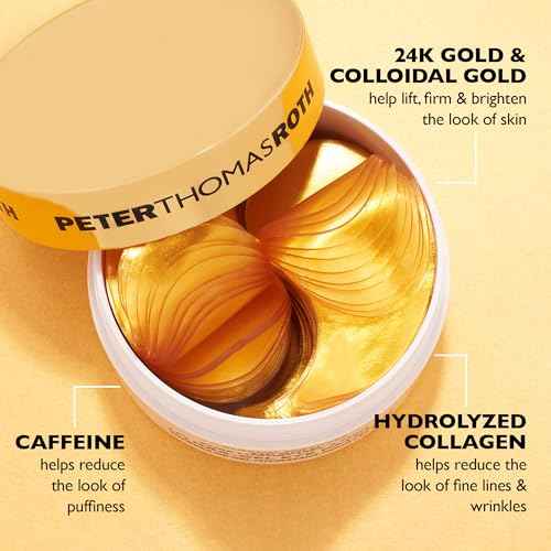 Peter Thomas Roth | 24K Gold Pure Luxury Lift & Firm Hydra-Gel Eye Patches | Anti-Aging Under-Eye Patches, Help Lift and Firm the Look of the Eye Area