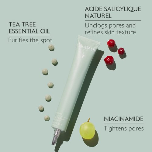 Caudalie Vinopure Color Correcting Spot Solution - Salicylic Acid Treatment, 15 mL