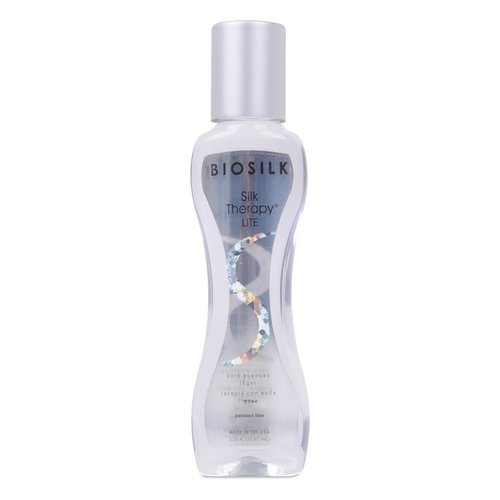 BioSilk Silk Therapy Lite - Ultra-Light Leave-In Hair Treatment for Fine Hair | Smooths & Adds Shine, 2.26 Oz