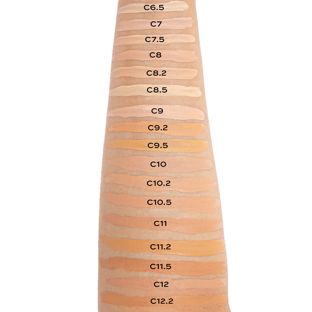 Revolution Beauty, Conceal & Define Concealer, Full Coverage & Lightweight, Long-Lasting Matte Finish, Vegan & Cruelty Free, C7 Medium or Tan Skin Tones, 0.14 Oz.