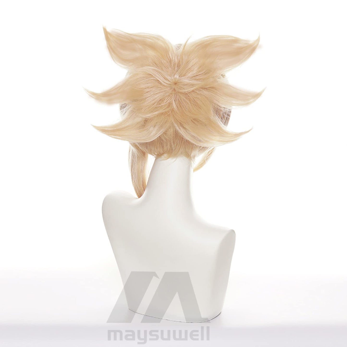 Anime Cosplay Wig Genshin Impact Yoimiya Short yellow hair Wig with Free Wig Cap for Comic Con, Cosplay show, Halloween