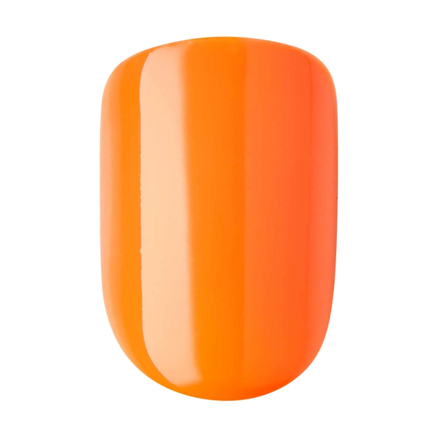 imPRESS Color Press On Nails - Sweet Mango Solid Orange | Short Squoval Design with PureFit Technology & Super Hold Adhesive