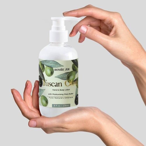 ROMIIE ZOI Daily Hand & Body Lotion - Moisturizing Shea Butter with Tuscan Olive - 236 ML / 8 FL OZ