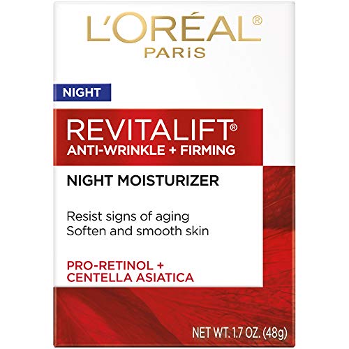 L'Oreal Paris Revitalift Night Cream - Anti-Wrinkle & Firming with Pro Retinol | 1.7 oz