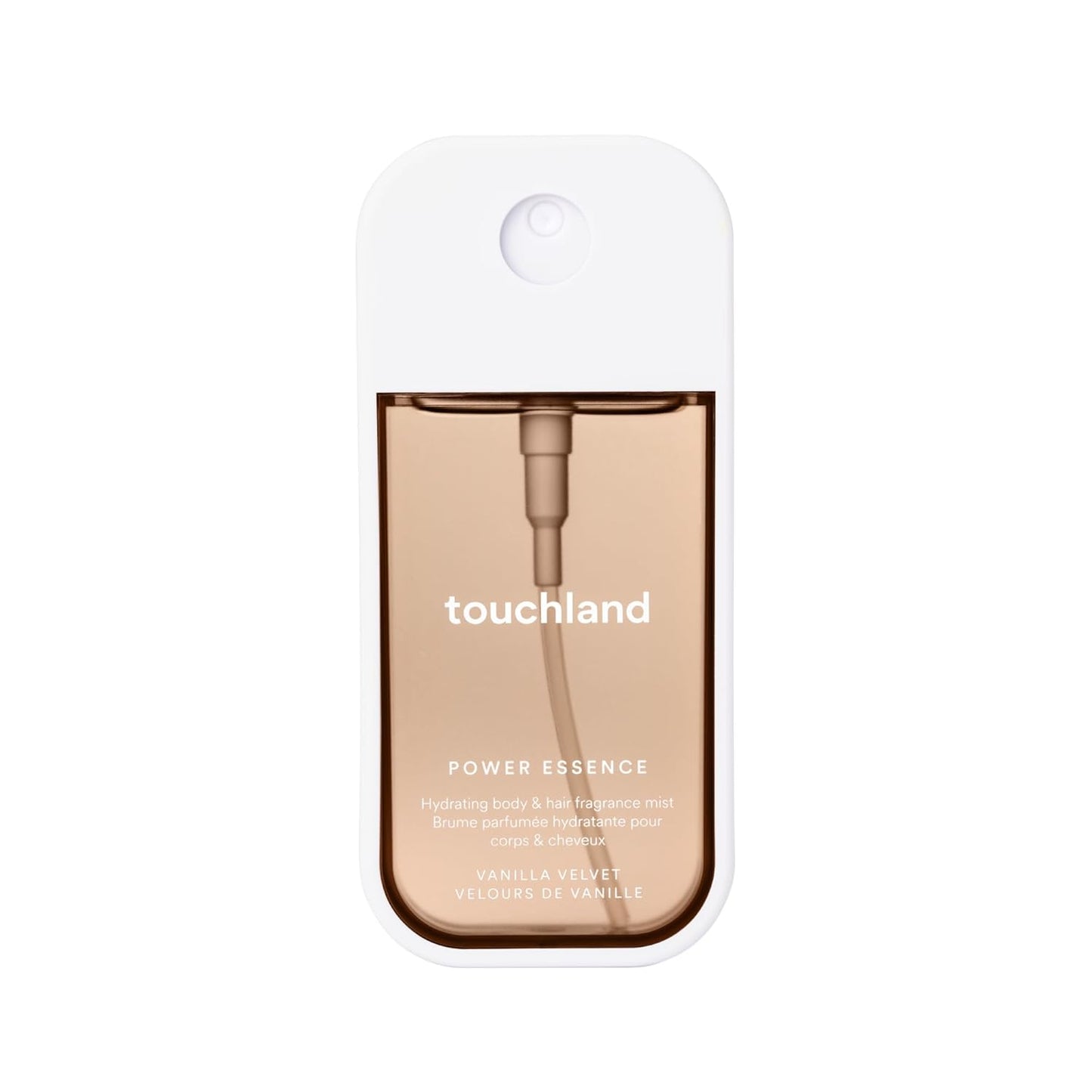 Touchland Hydrating Body & Hair Fragrance Mist - Vanilla Velvet | 2 FL OZ Travel Size Perfume Spray with Notes of Vanilla, Fresh Muguet & Creamy Almond