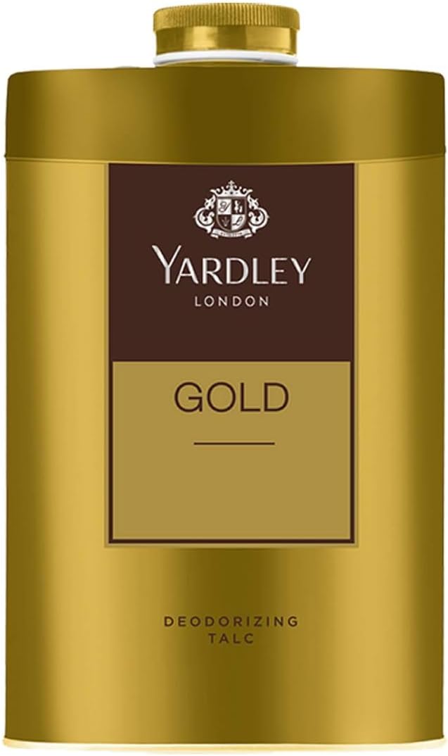 Yardley London Gold Talcum Powder for Men - Deodorizing Formula | 100g Size
