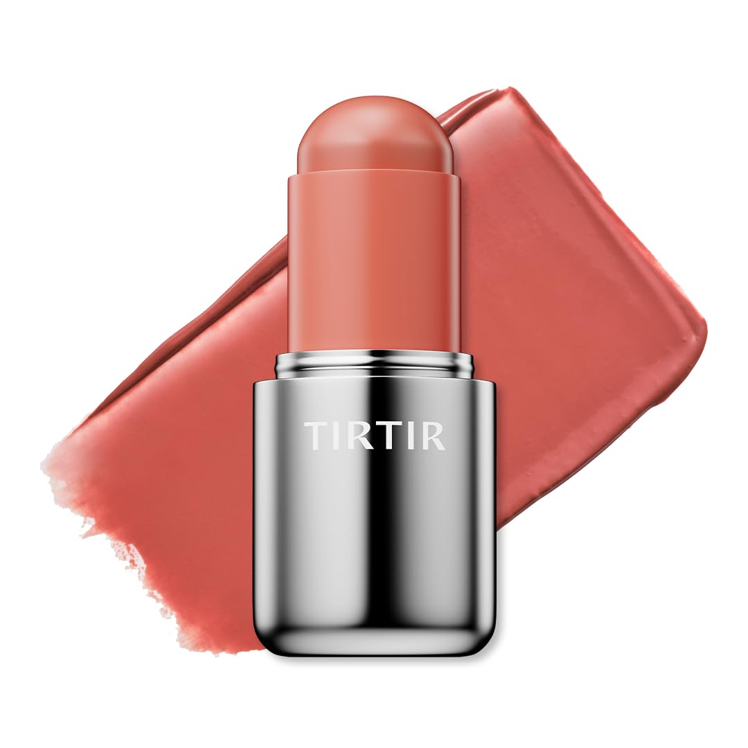 TIRTIR Mood Glider Lip & Blush Stick - Multi-Use Creamy Formula for Natural Glow | Color #02 Rose Drizzle, 0.13 Oz