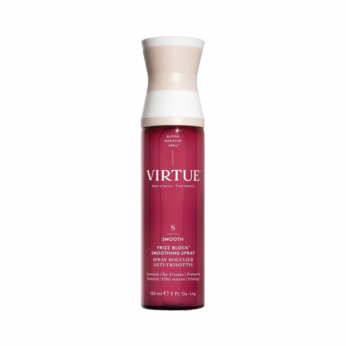 VIRTUE Frizz Block Smoothing Spray - Frizz Control Hair Treatment, Heat Protection, 5 Fl Oz