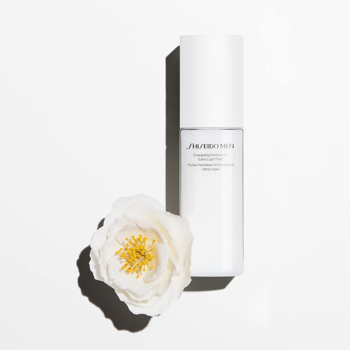Shiseido Men Energizing Moisturizer - Extra Light Fluid 100 mL | Reduces Fine Lines & Dullness, Non-Greasy Texture