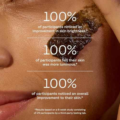 Acure Brightening Facial Scrub - Exfoliating Face Wash, Gentle Daily Scrubber & Exfoliator for Women & Men for Radiant Skin, Cleansing Wash with Sea Kelp & French Green Clay - 4 fl oz